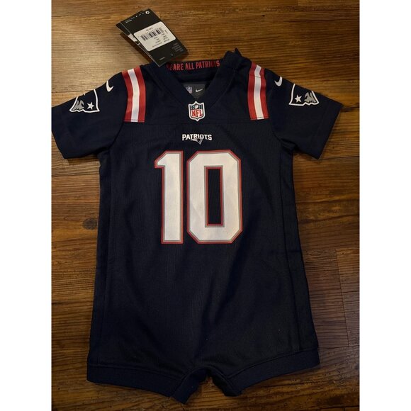 Nike New England Patriots Other - Newborn & Infant Nike Mac Jones New England Patriots Romper Jersey 6–9 month New